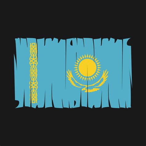 Kazakhstan Flag Vector 20226107 Vector Art at Vecteezy