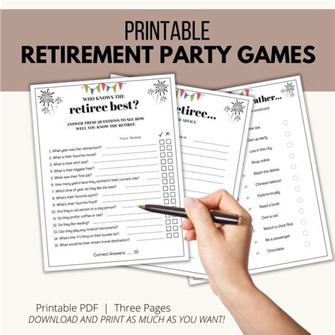 Retirement Party Games - Add A Little Adventure