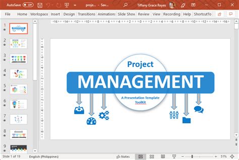 Animated Project Management PowerPoint Template