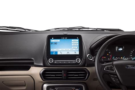 2018 Ford EcoSport facelift India-spec centre console