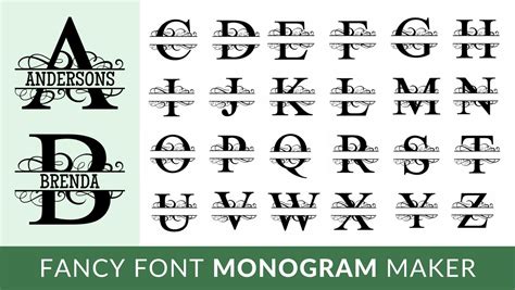 Fancy Font Monograms - Vectordad