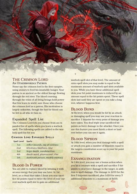 Pin by Chad on Character Creation | Warlock dnd, Dnd 5e homebrew ...