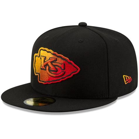 New Era Kansas City Chiefs Black Color Dim 59FIFTY Fitted Hat