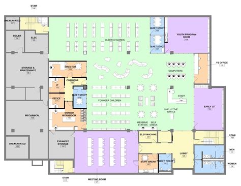 Public Library Floor Plan With Dimensions Pdf | Viewfloor.co