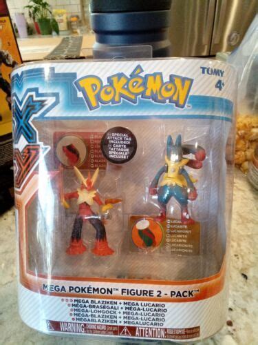 Pokemon XY MEGA BLAZIKEN & MEGA LUCARIO FIGURE 2-PACK Tomy 2015 | #4628952762