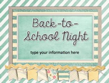 Back to School Night Presentation by Sailing into Second | TpT