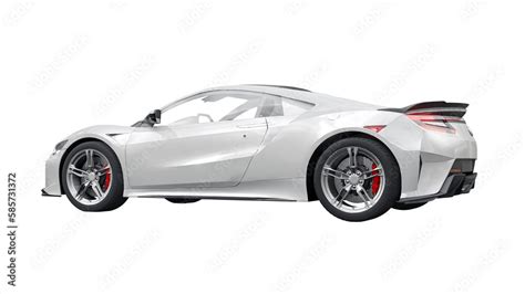 San Diego, USA. March 26, 2023. White Acura NSX Type-S 2022. Hybrid ...