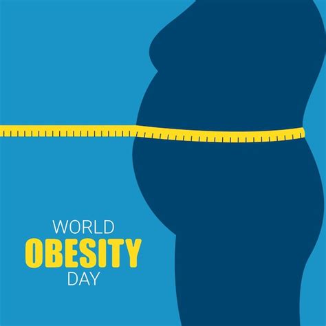 Premium Vector | World obesity day flyer design good for world obesity day celebration