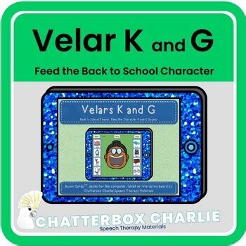 Velar Fronting Feed the Back to School Character Boom Cards Speech Therapy