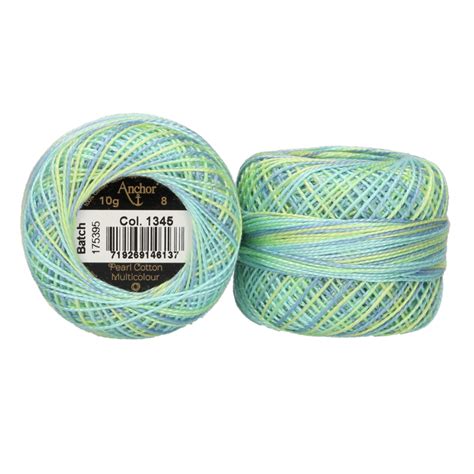 Perle / Pearl Cotton No. 8 - Variegated Aqua - Coast & Country