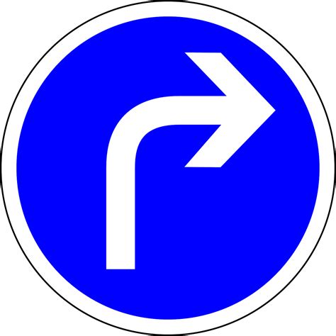 Download Traffic Sign, Turn Right Ahead, Turn. Royalty-Free Vector Graphic - Pixabay