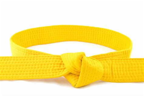 Karate Belt Yellow Stock Photo - Download Image Now - iStock