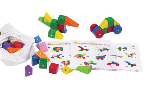 Blocs magnétiques - Brault & Bouthillier | Magnetic wooden blocks, Building blocks, Magnetic ...