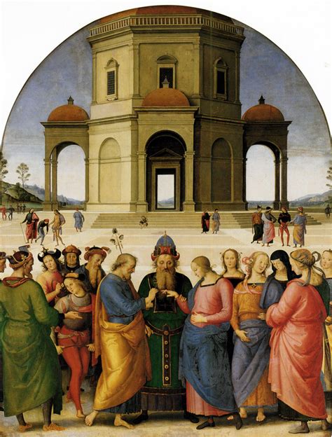 Marriage of the Virgin by Pietro Perugino Start Date: 1502 Completion Date:1504 Style: High Rena ...