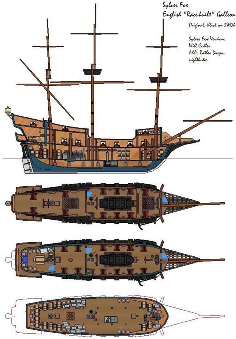 Model Ship Plans Free Wooden | Galleon ship, Sailing ships, Ship drawing