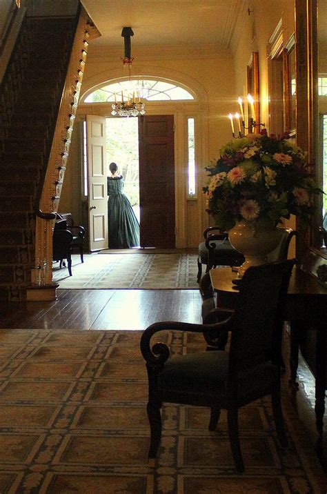 Interior Entrance of Oak Alley Plantation Photograph by Anita Hiltz - Pixels