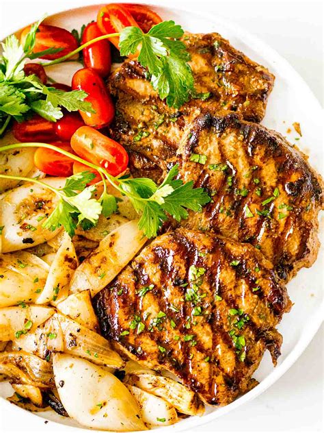 Easy Grilled Pork Chops with Savory Marinade - Drive Me Hungry