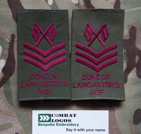 duke of Lancaster's regiment,dol,rank slides