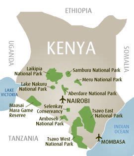 √ Amboseli National Park Kenya Map