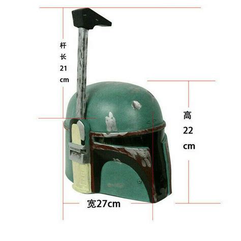 Star Wars Boba Fett Full Face Helmet PVC Armour Cosplay Movie Costume