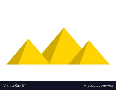 Egyptian pyramids symbol icon design Royalty Free Vector