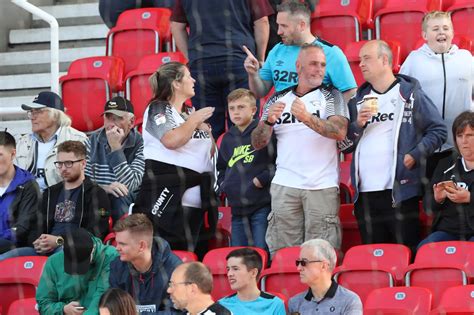 Derby County fan gallery: Spot yourself in the sold out away end at Stoke City - Derbyshire Live