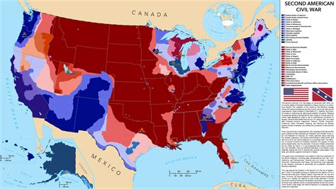 2032: Second American Civil War : imaginarymaps