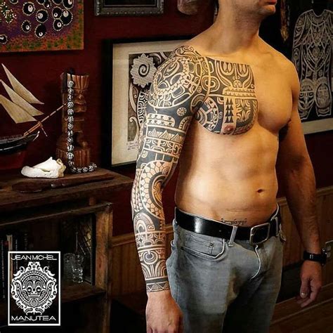 Tribals tattoo by @jeanmichelmanutea | Inkstinct in 2020 | Tahitian tattoo, Tribal tattoos ...