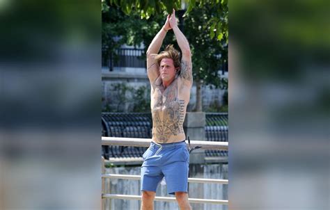 Cameron Douglas Shows Off Tattoos During Shirtless Run In NYC