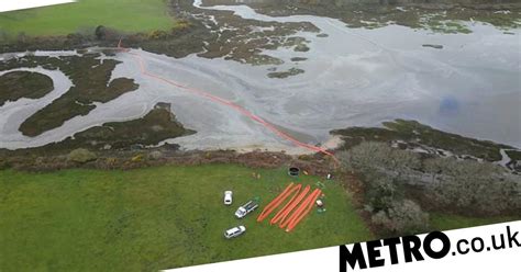 Watch: Oil spill clean-up in Poole harbour | Metro Video