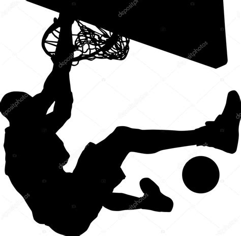 Basketball player silhouette — Stock Vector © milagli #19542033