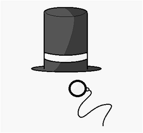 Monocle Top Hat Png Photo - Monocle And Top Hat Png, Transparent Png - kindpng