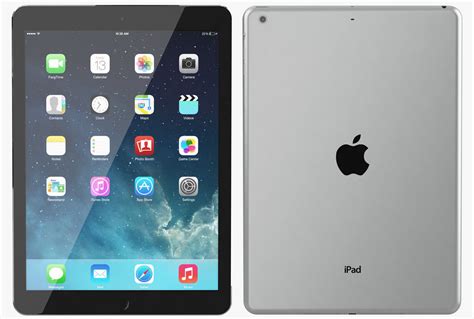 Apple iPad Air Space Gray 3D Model .max .obj - CGTrader.com