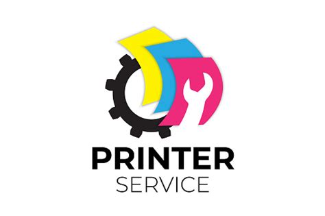 Printer Service Logo Design Vector Stock Illustration - Download Image ...