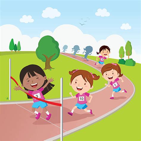 Running Race Clip Art, Vector Images & Illustrations - iStock