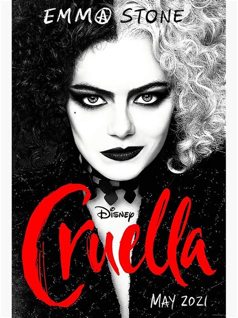 "Disney Cruella Film" Poster for Sale by monaghanjames | Redbubble