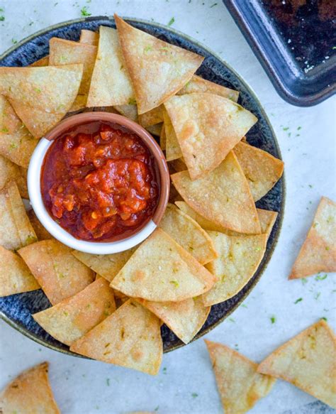 Lime Seasoned Baked Tortilla Chips | How to make tortilla chips