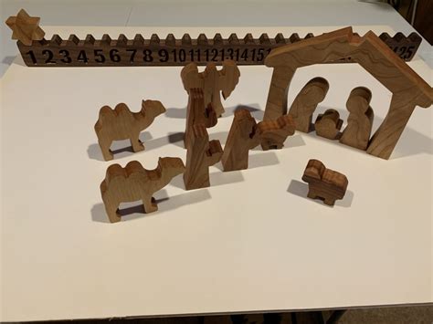 Wooden Nativity Scene and Advent Calendar – Silentmars Workshop