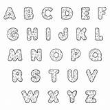 Polka Dot Bubble Letters Coloring Page Pages sketch template