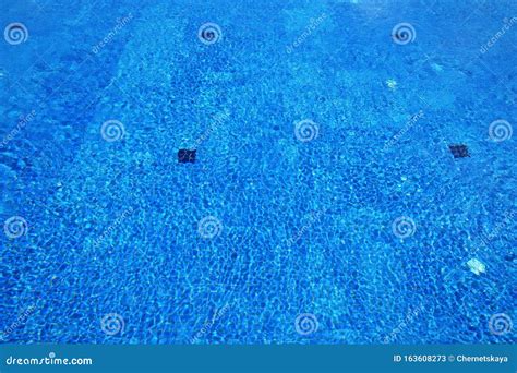 Outdoor Swimming Pool with Clear Water Stock Image - Image of clean ...