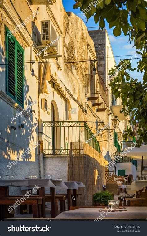 Picturesque Facades Balconies Old Town Vieste Stock Photo 2140846125 | Shutterstock