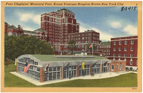 Four Chaplains' Memorial Pool, Bronx Veterans Hospital, Bronx, New York City - Digital Commonwealth