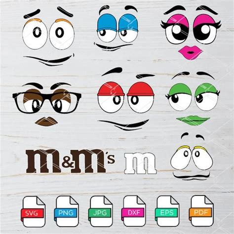 Printable M&M Faces Svg Free - Printable Word Searches