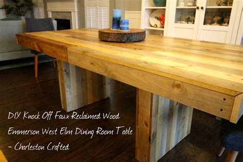 West Elm Emmerson Table DIY Knock Off • Charleston Crafted