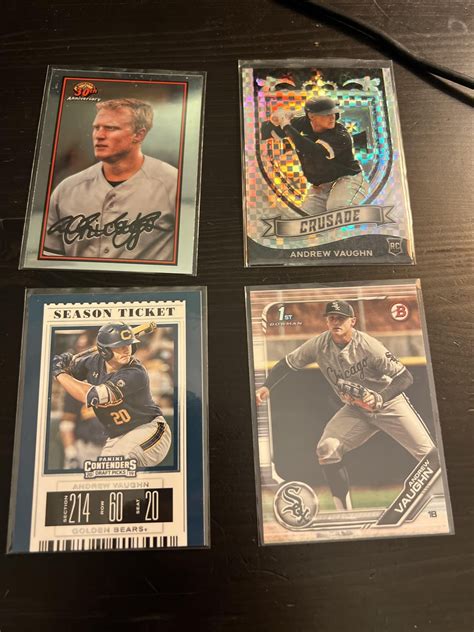 9 Andrew Vaughn rookie card lot - $15 shipped : r/baseballcards