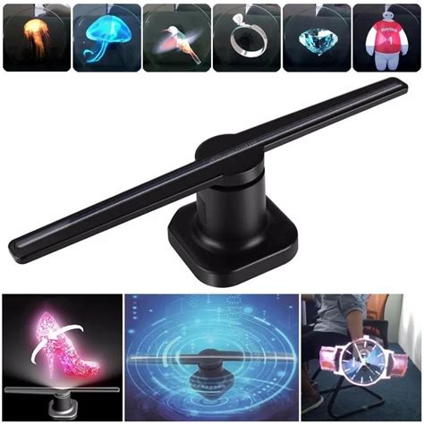 Universal LED Holographic Projector Portable Hologram Player 3D ...