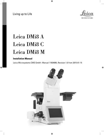 Leica DMi8 C Installation manual | Manualzz