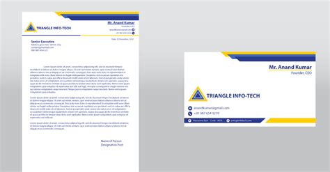 Business Letterhead and Business Card Template