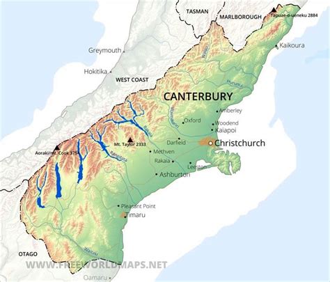 Canterbury Maps, NZ