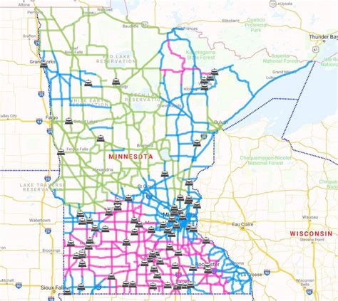 Minnesota Road Conditions Map